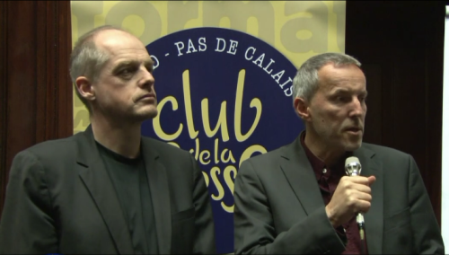 <a href='https://clubdelapressehdf.fr/spip.php?article10864' style="font-size:small;">Gérard Davet et Fabrice Lhomme, journalistes et auteurs de "Un Président ne devrait pas dire ça, invité du Club de (…)</a>